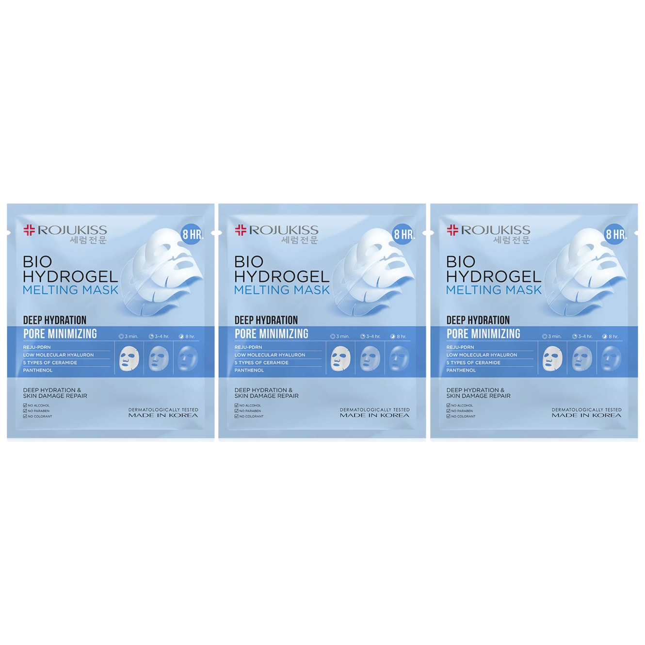 Rojukiss - Bio Hydrogel Melting Mask Deep Hydration 34g. (Pack of 3)