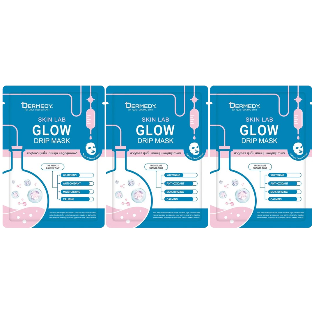 Dermedy - Skin Lab Glow Drip Mask 25g. (Pack of 3)