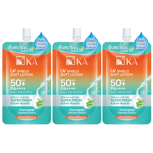 KA - UV Shield Soft Lotion Super Fresh SPF50+ PA++++ 30g. (Pack of 3)