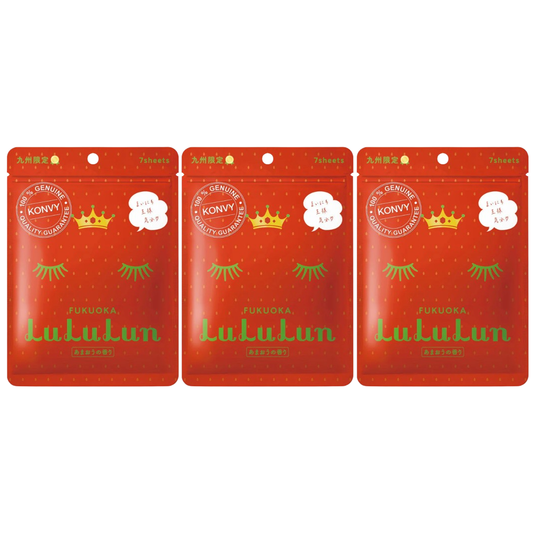 Lululun - Premium Fukuoka Strawberry (Pack of 3 x 7 sheets)