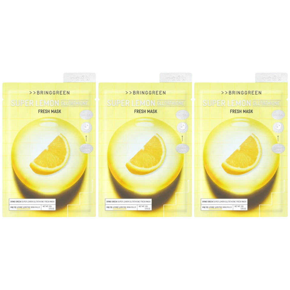 Bringgreen - Super Lemon Glutathione Fresh Mask 20g. (Pack of 3)