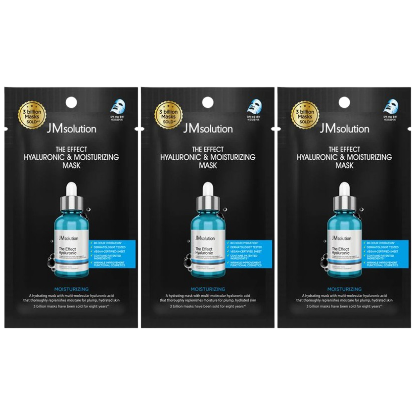 JM Solution - The Effect Hyaluronic & Moisturizing Mask 24ml. (Pack of 3)