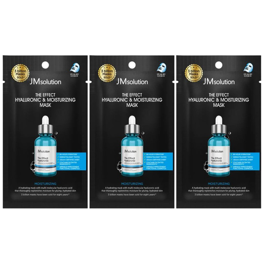 JM Solution - The Effect Hyaluronic & Moisturizing Mask 24ml. (Pack of 3)