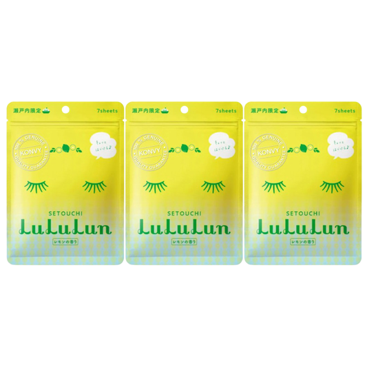 Lululun - Premium Setouchi Lemon Face Mask (Pack of 3 x 7 sheets)