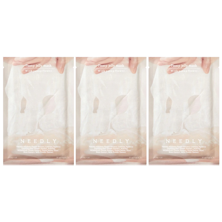 NEEDLY - Peony Jelly Mask 33ml. (Pack of 3)