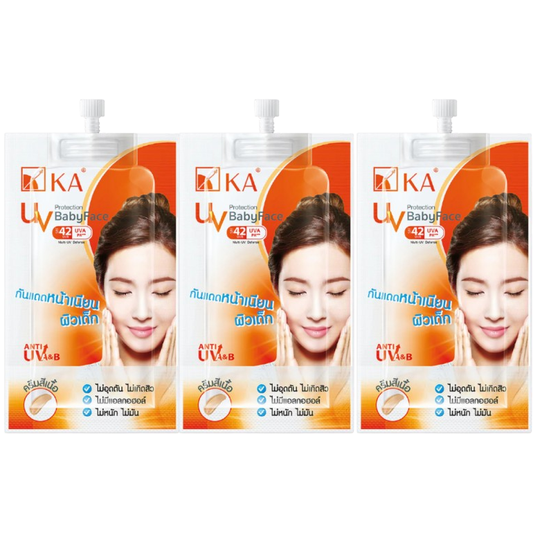 KA - UV Protection Baby Face SPF42 PA+++ 8g. (Pack of 3)