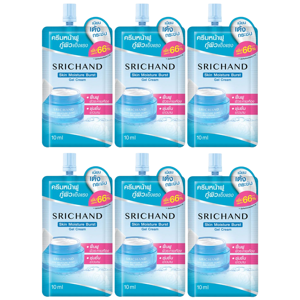 Srichand - Skin Moisture Burst Gel Cream 10ml. (Pack of 6)