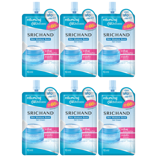 Srichand - Skin Moisture Burst Gel Cream 10ml. (Pack of 6)