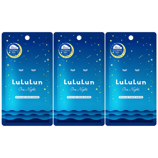 Lululun - One Night Rescue Face Mask (Pack of 3)