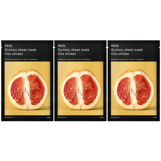 Abib - Gummy Sheet Mask Vita Sticker 27ml. (Pack of 3)