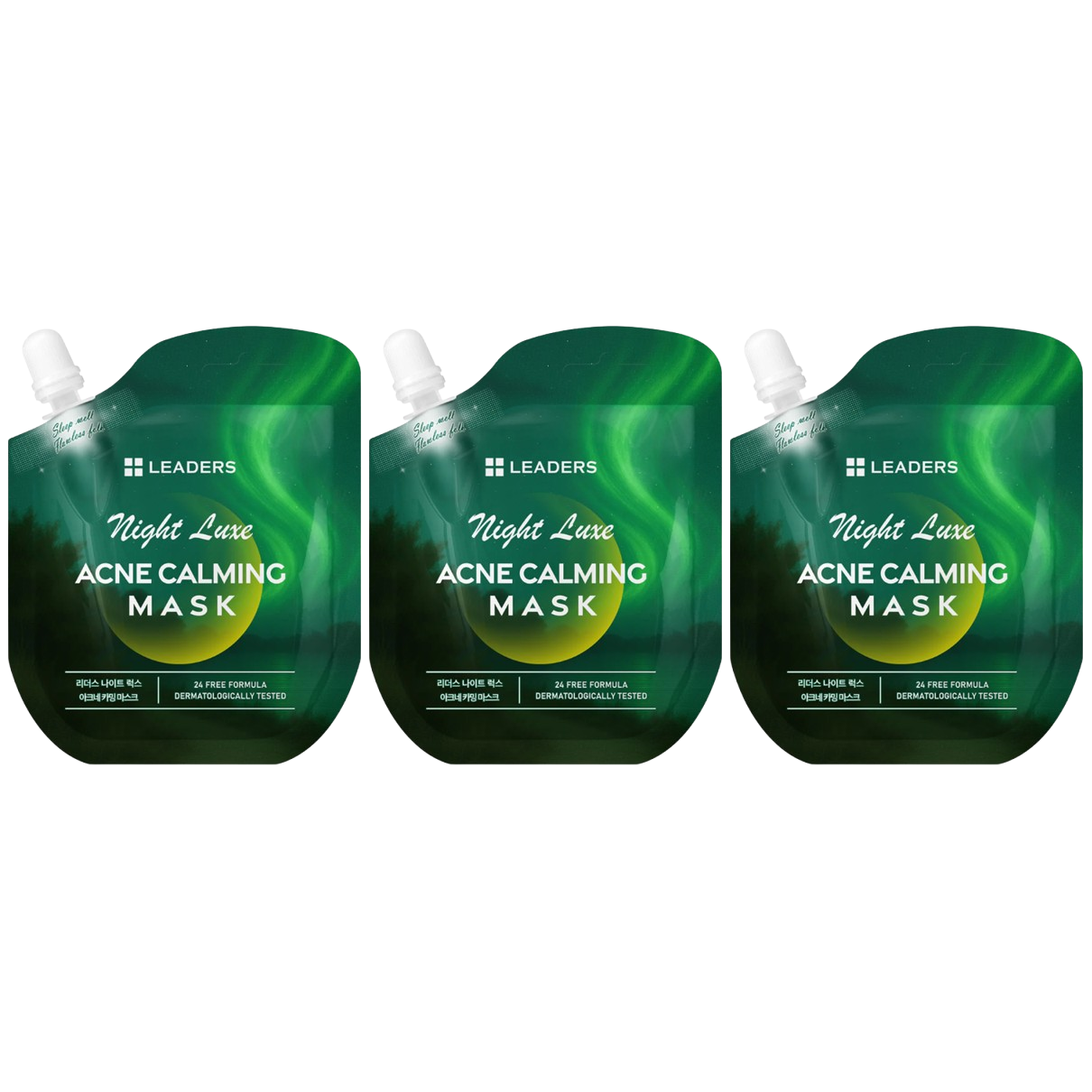 Leaders - Night Luxe Acne Calming Face Mask 21ml. (Pack of 3)