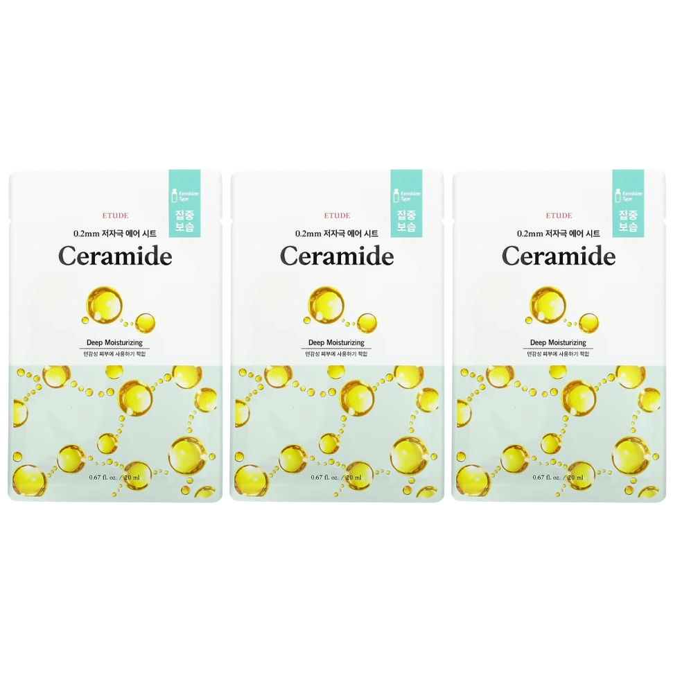 Etude - 0.2mm Air Mask Ceramide 20ml. (Pack of 3)