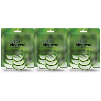 MEDB - 1 Day Aloe Vera Mask Pack 27ml. (Pack of 3)