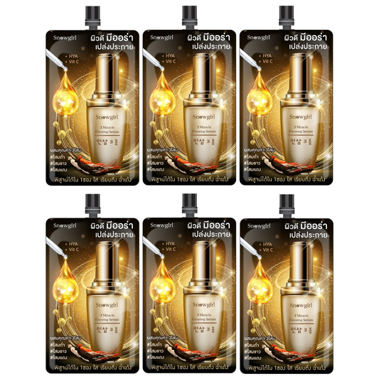 Snowgirl - 3 Miracle Ginseng Serum 30g. (Pack of 6)