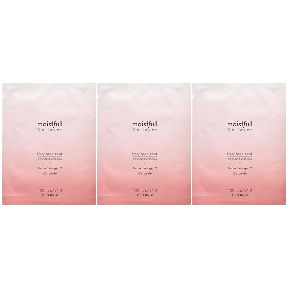 Etude - Moistfull Collagen Deep Sheet Mask 37ml. (Pack of 3)