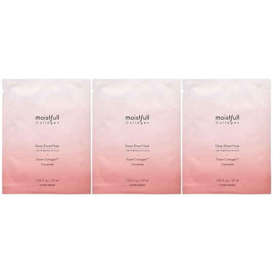 Etude - Moistfull Collagen Deep Sheet Mask 37ml. (Pack of 3)