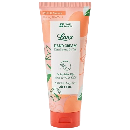 Lana - Aloe Vera Kem Dưỡng Da Tay Đào Tươi Hand Cream 80g.