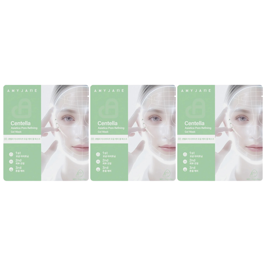 Amyjane - Centella Asiatica Pore Refining Gel Mask 35g. (Pack of 3)