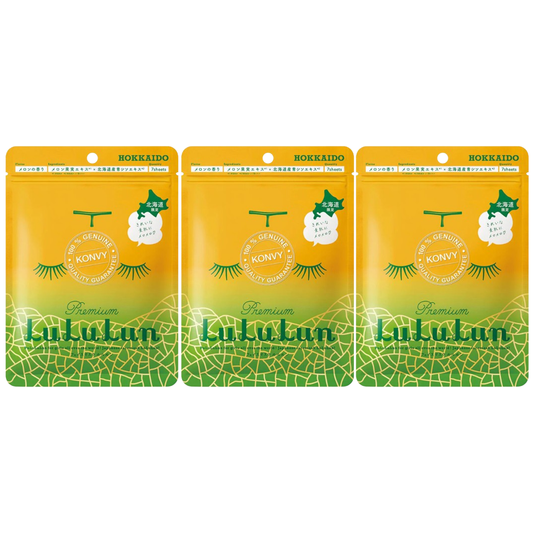 Lululun - Premium Hokkaido Melon Face Mask (Pack of 3 x 7 sheets)