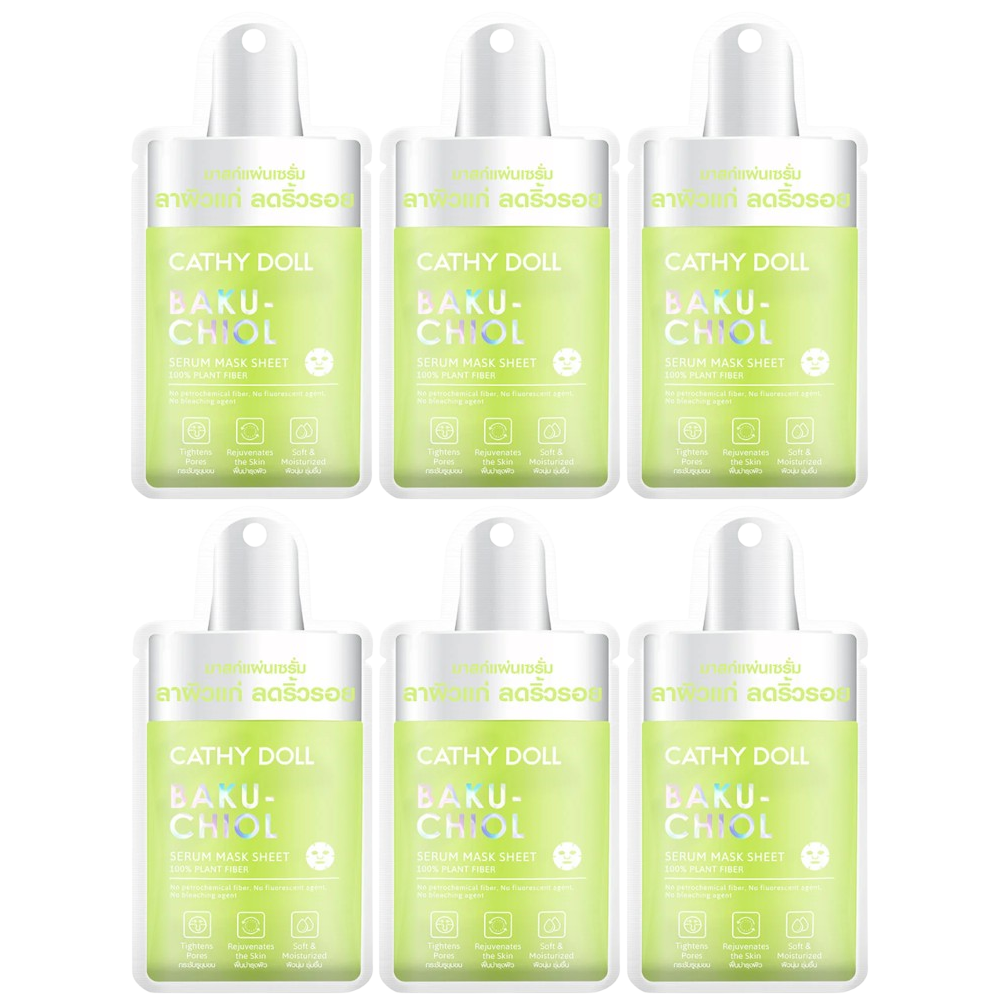Cathy Doll - Bakuchiol Serum Mask Sheet 20g. (Pack of 6)