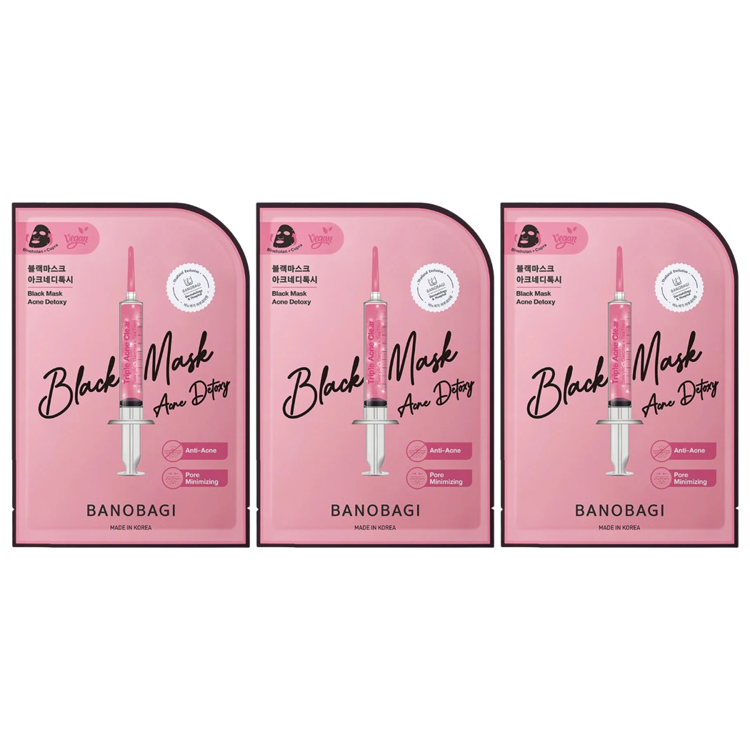 Banobagi - Black Mask Acne Detoxy 26ml. (Pack of 3)