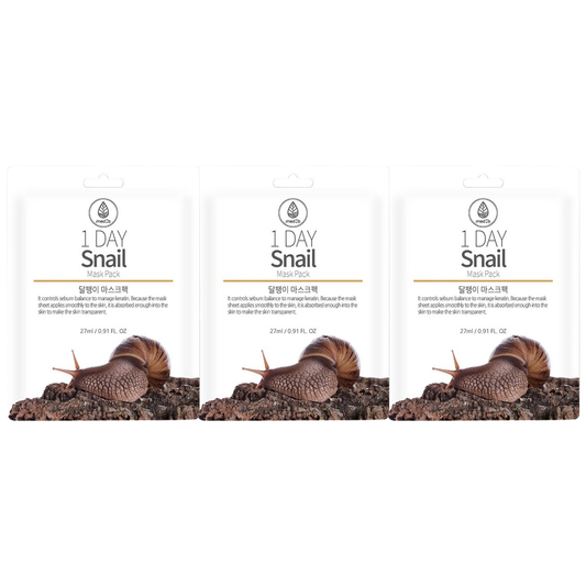 MEDB - 1 Day Snail Mask Pack 27ml. (Pack of 3)