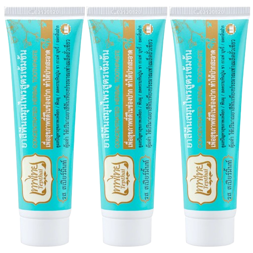 Tepthai - Herbal Toothpaste Spearmint 70g. (Pack of 3)