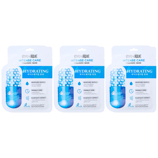 MYU-NIQUE - Intense Care Collagen Mask 25g. (Pack of 3)