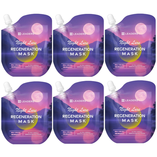 Leaders - Night Luxe Regeneration Face Mask 21ml. (Pack of 6)
