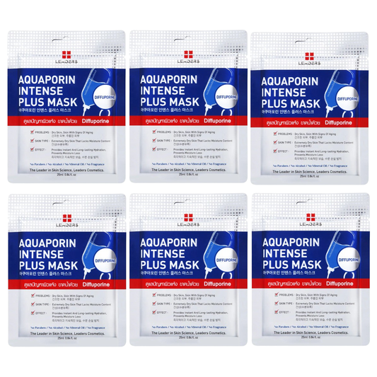 Leaders - Aquaporin Intense Plus Face Mask with Diffuporine 25ml. (Pack of 6)