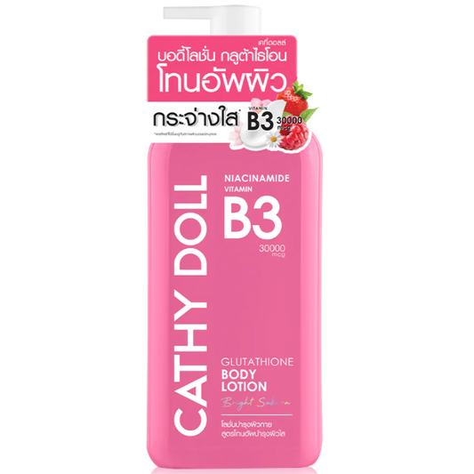 Cathy Doll - Niacinamide Vitamin B3 Glutathione Body Lotion Bright Sakura 450ml.