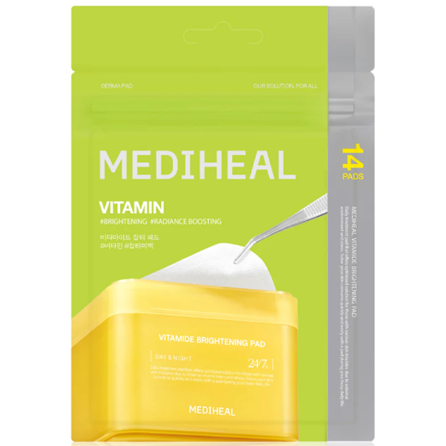 Mediheal - Vitamide Brightening Day & Night Pad, Radiance Boosting (14 Pads)