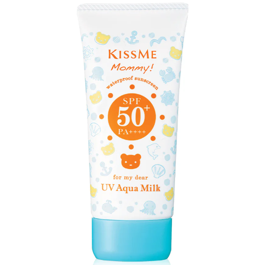 Kiss Me - Mommy Waterproof Sunscreen UV Aqua Milk SPF50+ PA++++ 50g.