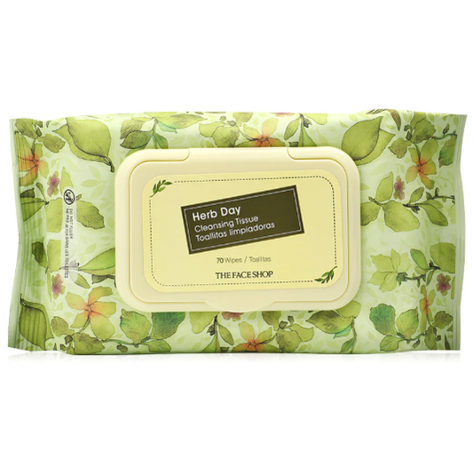 The Face Shop - Herb Day Cleansing Wipes 70 Sheets
