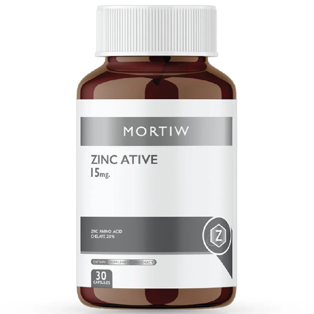 Mortiw - Zinc Ative 15mg (30 Capsules)