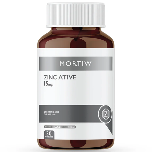 Mortiw - Zinc Ative 15mg (30 Capsules)