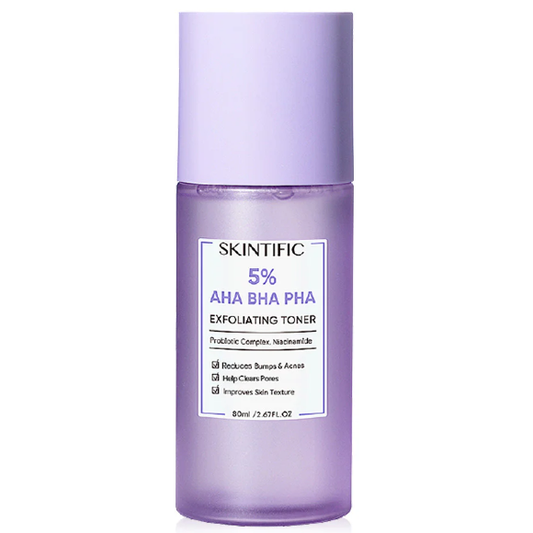 Skintific - 5% AHA BHA PHA Exfoliating Toner 80ml.
