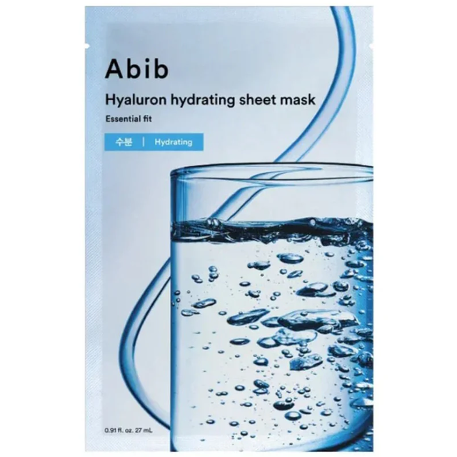 Abib - Essential Fit, Hyaluron Hydrating Sheet Face Mask 27ml. (Pack of 3)