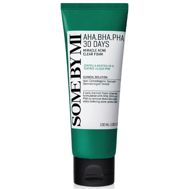 SOME BY MI - AHA-BHA-PHA 30 Days Miracle Acne Clear Foam 100ml.
