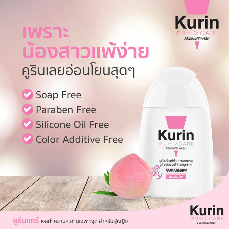 Kurin - Care Feminine Wash pH 3.8 Blossom 100ml.