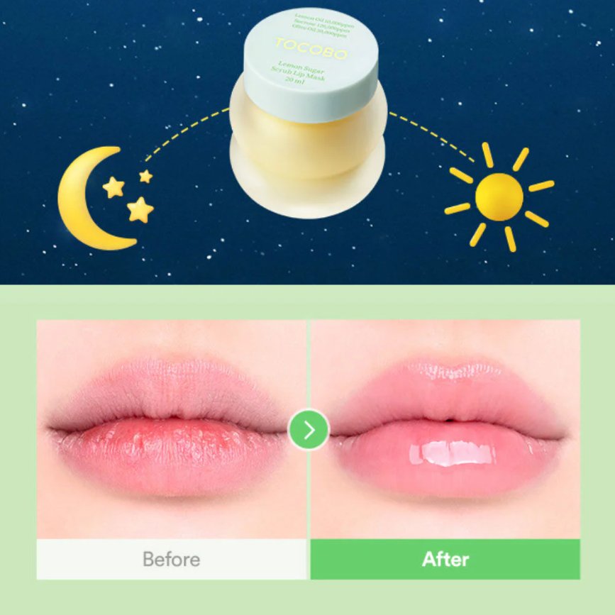 TOCOBO - Lemon Sugar Scrub Lip Mask 20ml.