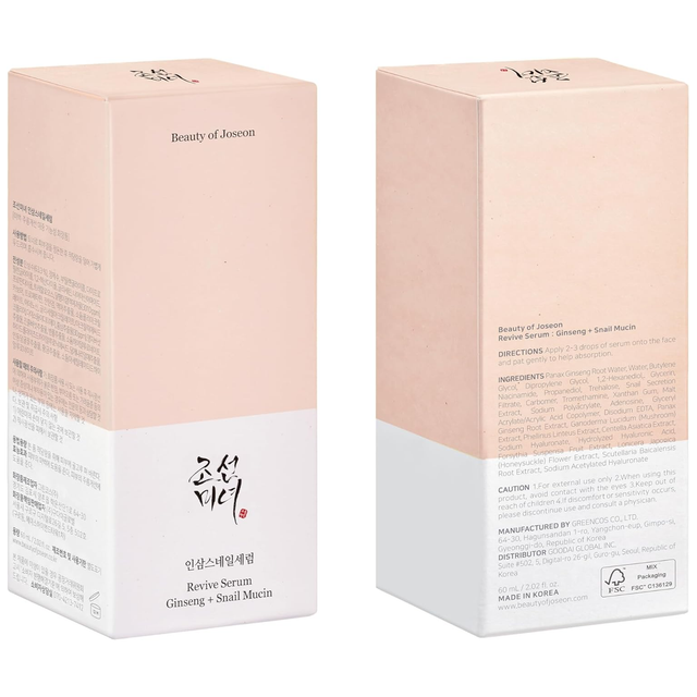 Beauty of Joseon - Revive Serum Ginseng + Snail Mucin 30ml.