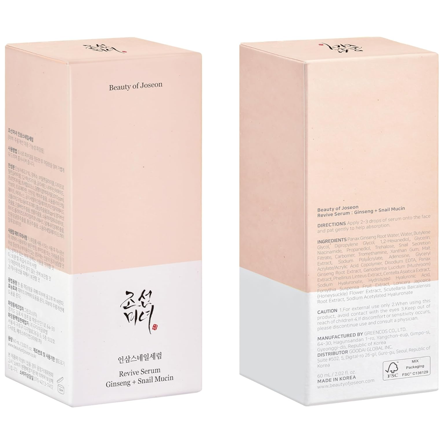 Beauty of Joseon - Revive Serum Ginseng + Snail Mucin 30ml.