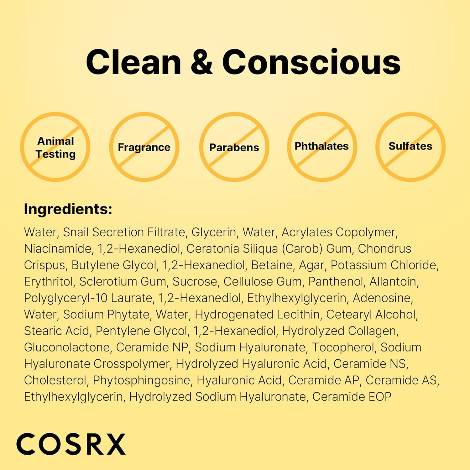 COSRX - Advanced Snail Mucin Glass Glow Hydrogel Mask with Snail Secretion Filtrate + Collagen, 1 Sheet (Pack of 3)