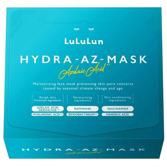 Lululun - Hydra F Mask Azelaic Acid Face Masks 504ml. (28 Sheets)