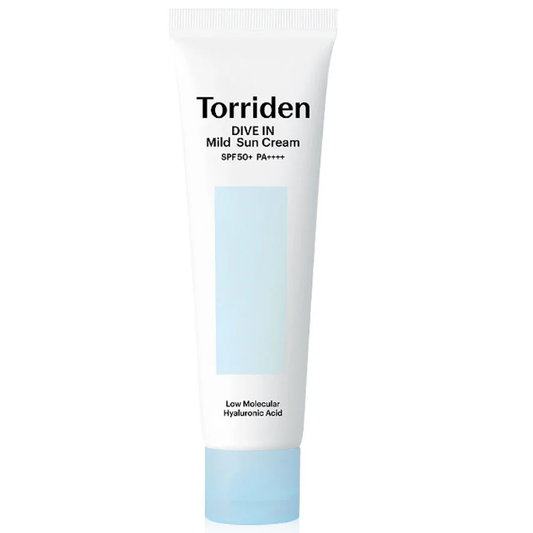 Torriden - Dive In Low Molecular Hyaluronic Acid Mild Sun Cream SPF50+ PA++++ 60ml.