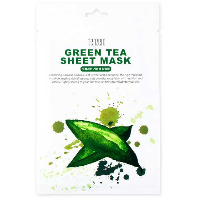 TENZERO - Green Tea Sheet Mask 25ml. (Pack of 6)
