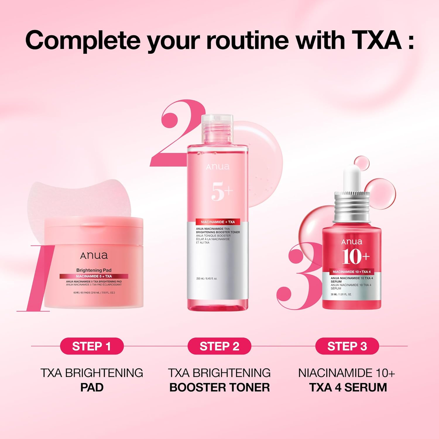 Anua - 10+ Niacinamide 10 + TXA 3 Serum 30ml.