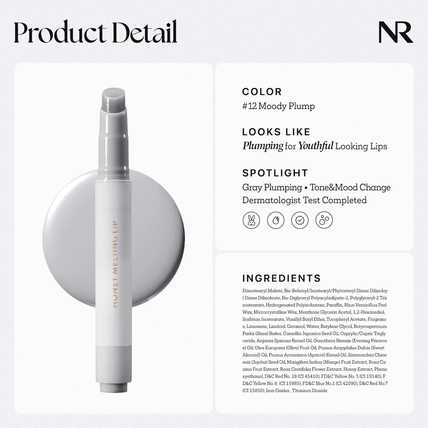 Nature Republic - Honey Melting Lip #12 Mood Plumping 2.7g.