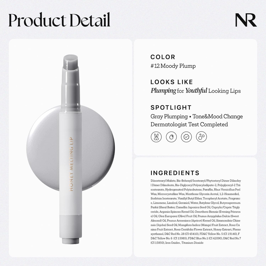 Nature Republic - Honey Melting Lip #12 Mood Plumping 2.7g.